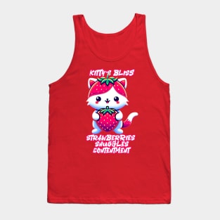 kitty bliss strawberry Tank Top